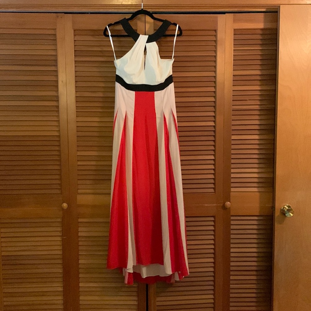 Red & White Karen Millen Gown